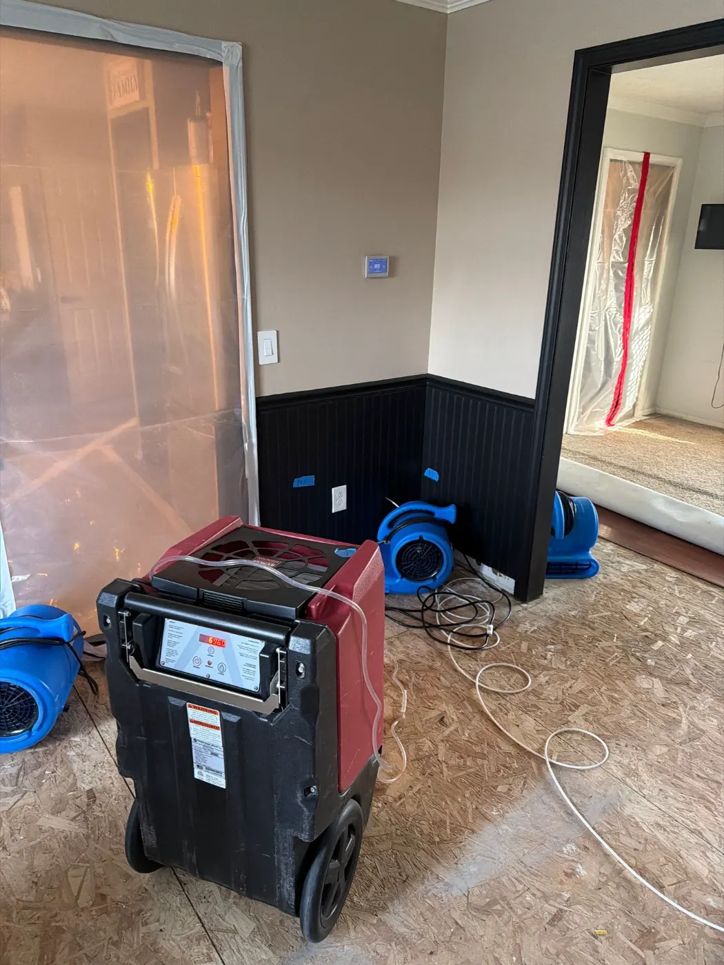Structural drying after storm intrusion in Fountain City